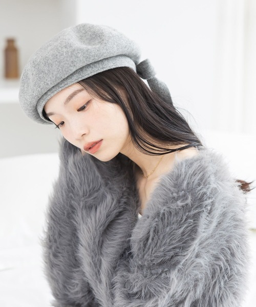 セール】2WAYリボンベレー 642097（ハンチング/ベレー帽）｜Heather