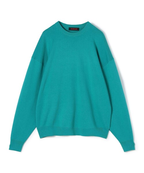 CABaN コットンカシミヤ クルーネックプルオーバー（ニット/セーター