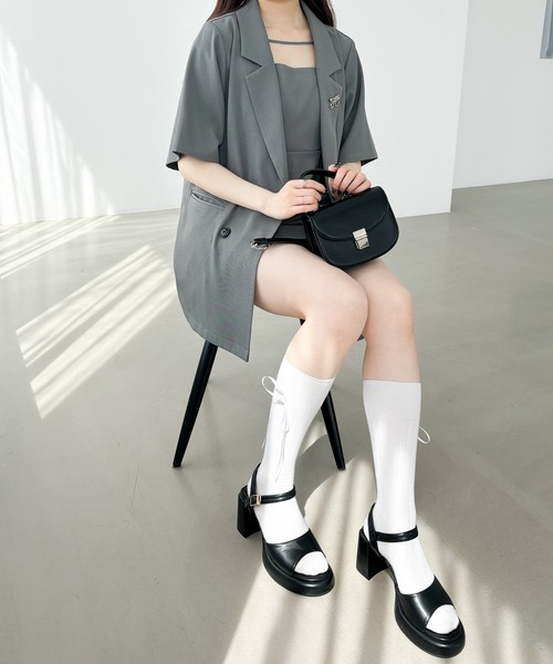 Heather（ヘザー）の「ストラップキャミミニワンピース 111629