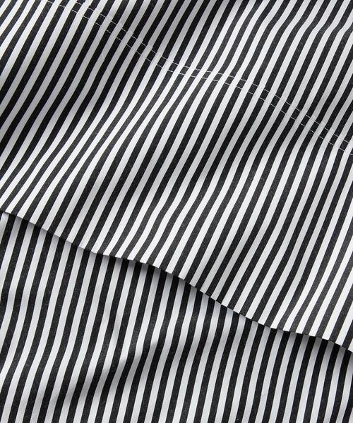 オーガニック コットン シャーティング ストライプ フラットシーツ