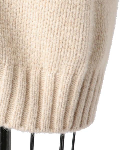 Drawer（ドゥロワー）の「Drawer ムートンパッチロングカーディガン