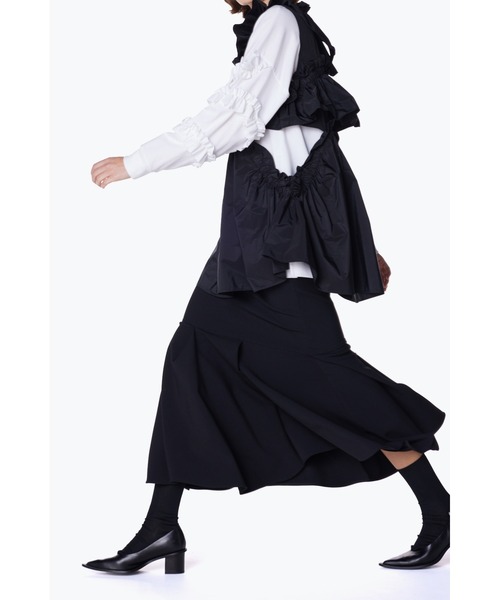 ENFOLD（エンフォルド）の「ダブルクロス ペプラムスカート（スカート