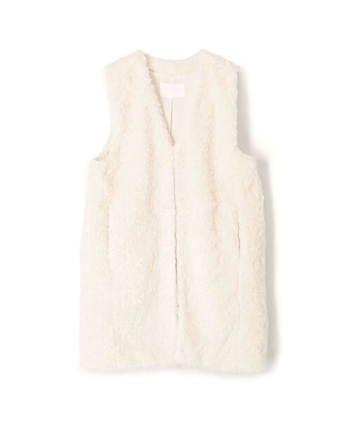 セール】ランダムファー Vネックロングジレ（ベスト）｜BALLSEY