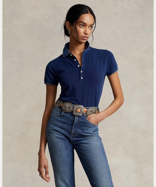 スリム フィット ストレッチ ポロシャツ（ポロシャツ）｜POLO RALPH