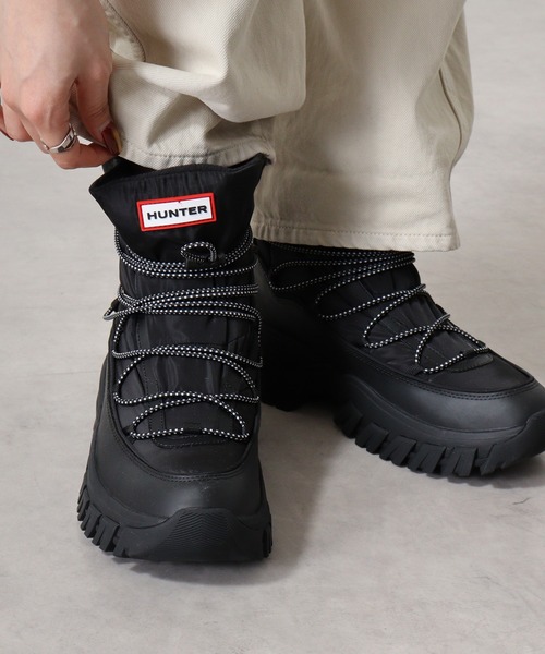 セール】HUNTER レディース ワンダラー レースアップ アウトドア
