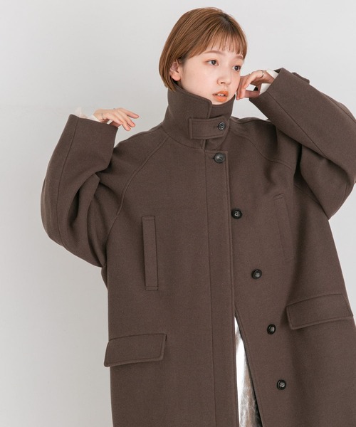 KBF（ケイビーエフ）の「コクーンロングコート（ステンカラーコート