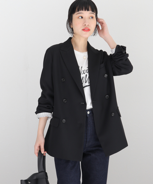 FRAMeWORK（フレームワーク）の「ウールサテンダブルブレスト