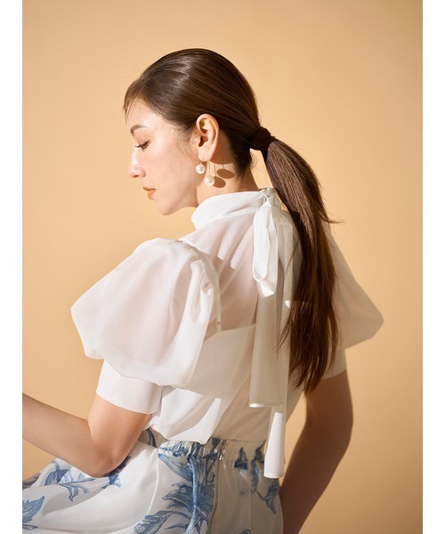 CELFORD（セルフォード）の「バックリボンシアーブラウス（シャツ