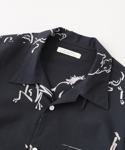 OLDJOE(オールドジョー)ORIGINAL PRINTED OPEN COLLAR シャツ（シャツ