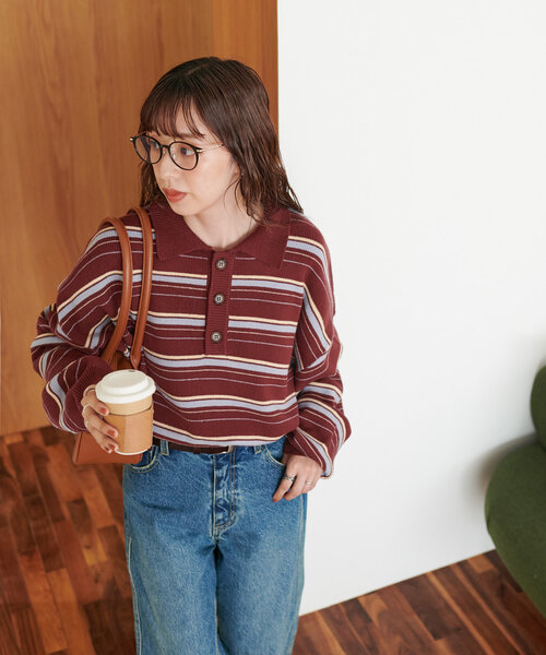 DISCOAT（ディスコート）の「【ユニセックス/WEB限定】マルチボーダー