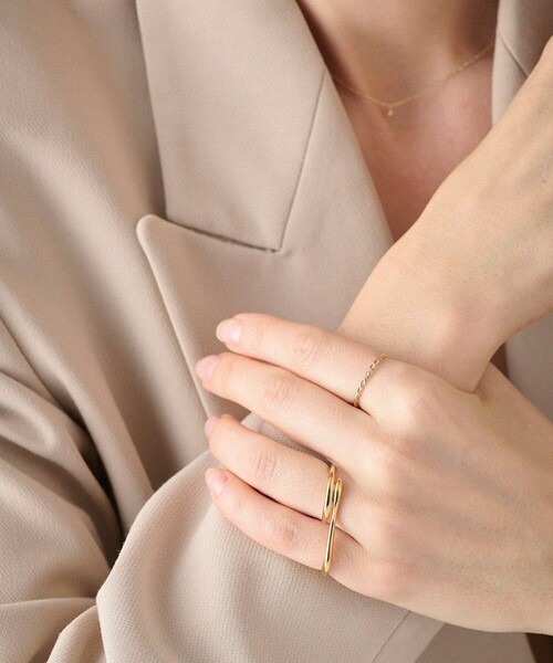 ete（エテ）の「○ダブル ピンキーリング（リング）」 - WEAR