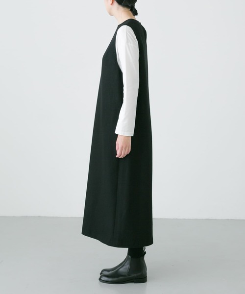 かぐれ（カグレ）の「クルーネックウールボックスワンピース