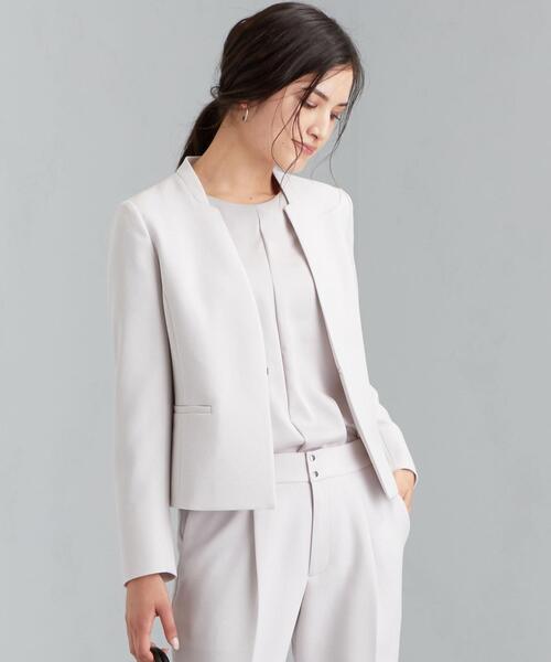 Green Label Relaxing セットアップスーツ グレージュ手洗可⑩ 【公式