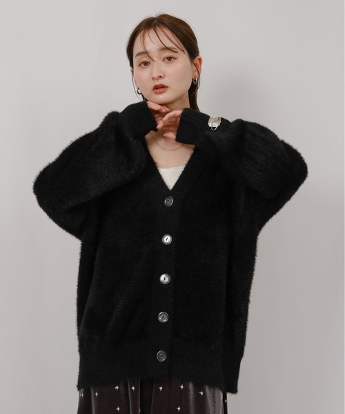 フェザーヤーンカーディガン（カーディガン/ボレロ）｜Palm Riche