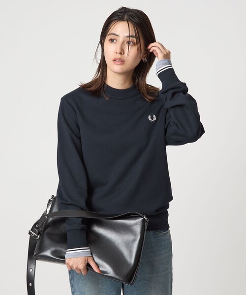 FRED PERRY＞クルーネック スウェット プルオーバー（スウェット