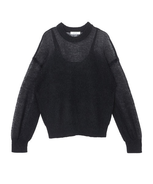 Ameri（アメリ）の「BUSTIER PATTERN KNIT SET（ニット/セーター