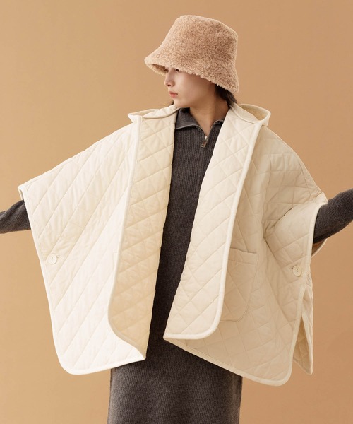 キルティング中綿フードポンチョ（ポンチョ）｜ZAKKA-BOX（ザッカ