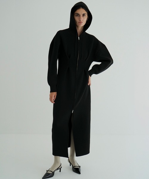 セール】HOODED LONG KNIT ONEPIECE（ワンピース）｜CLANE（クラネ）の