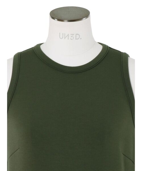 UN3D.（アンスリード）の「CURVE LINE TUCK SLEEVELESS OP / カーブ