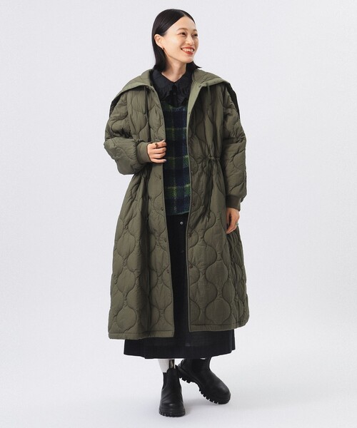 BEAMS BOY（ビームスボーイ）の「ナイロン キルティング フード コート