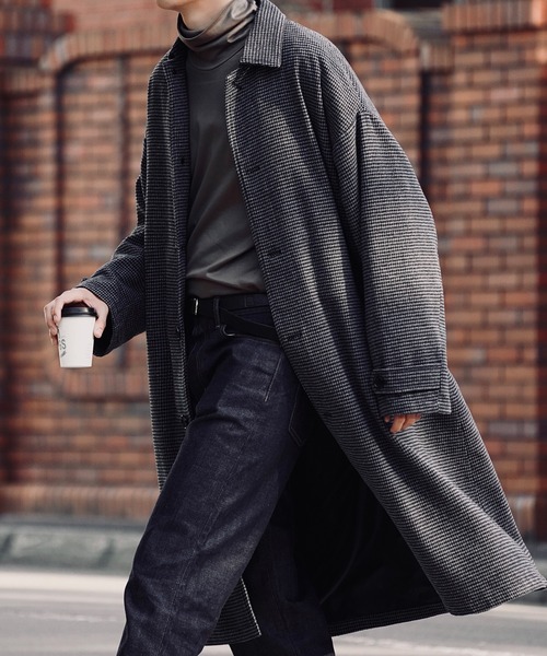 COURO（コウロ）の「ハウンドトゥースチェック ドロップショルダー