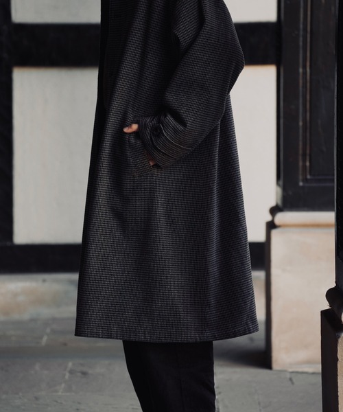 COURO（コウロ）の「ハウンドトゥースチェック ドロップショルダー