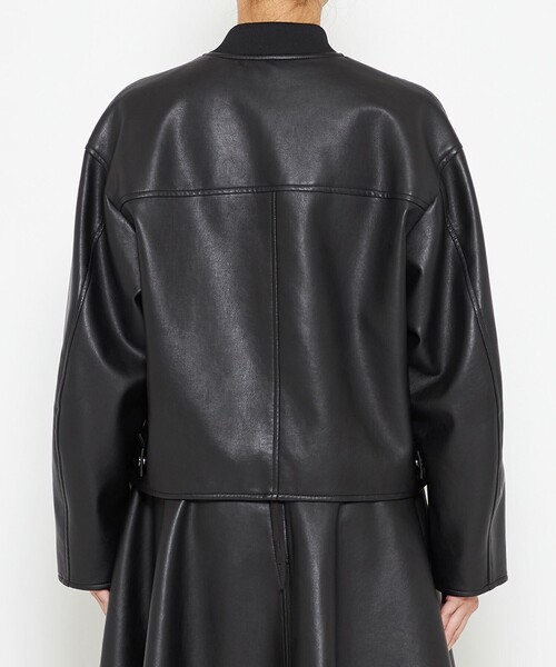 uncrave（アンクレイヴ）の「ウォッシャブル エコレザー ブルゾン