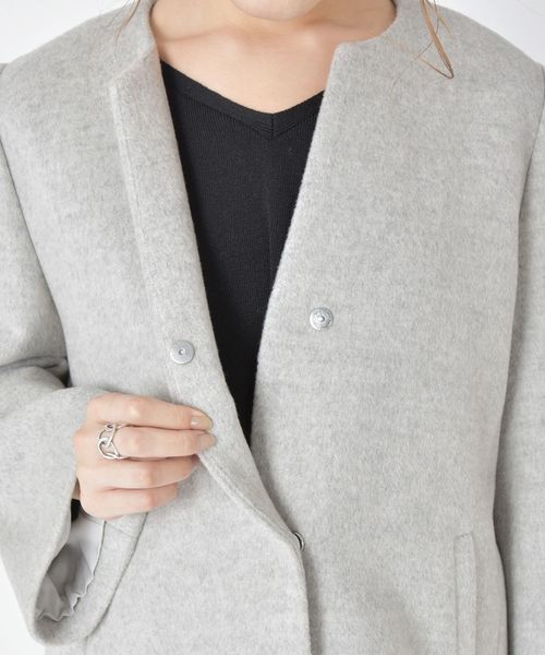 SHIPS（シップス）の「SUPER140キーネックショートコート◇（その他