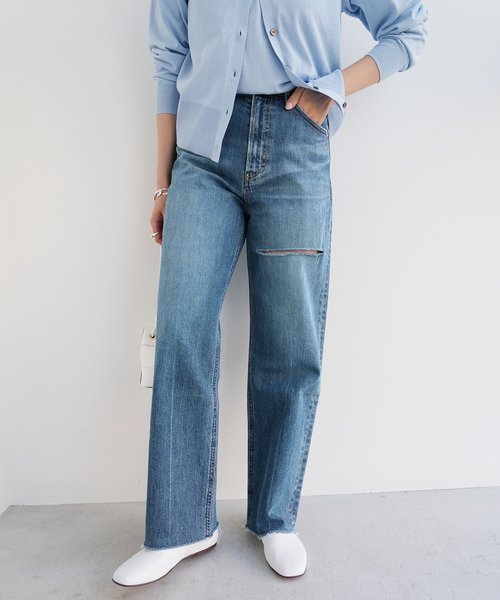 IENA（イエナ）の「【YANUK/ヤヌーク】別注 LEA カットオフ ワイド