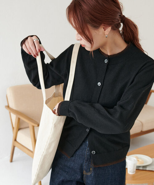 セール】【新色追加!/WEB限定】レイヤードカーディガン（カーディガン