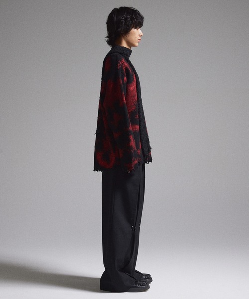 GRANCY（グランシー）の「【GRANCY】Spray Damaged V-neck Wool Knit