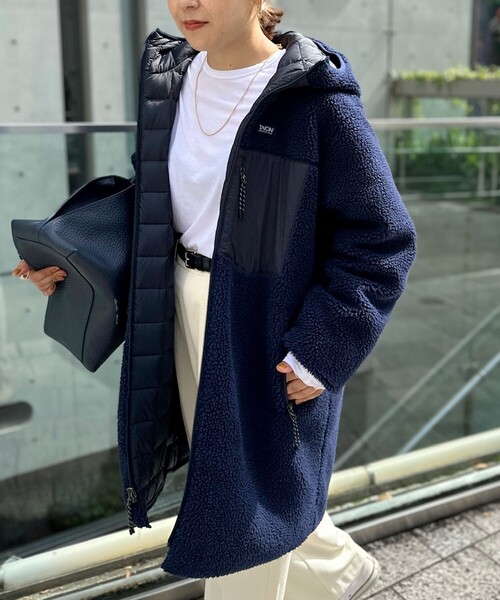 セール】◇【WEB限定】【TAION/タイオン】別注ボア×ダウンフードコート