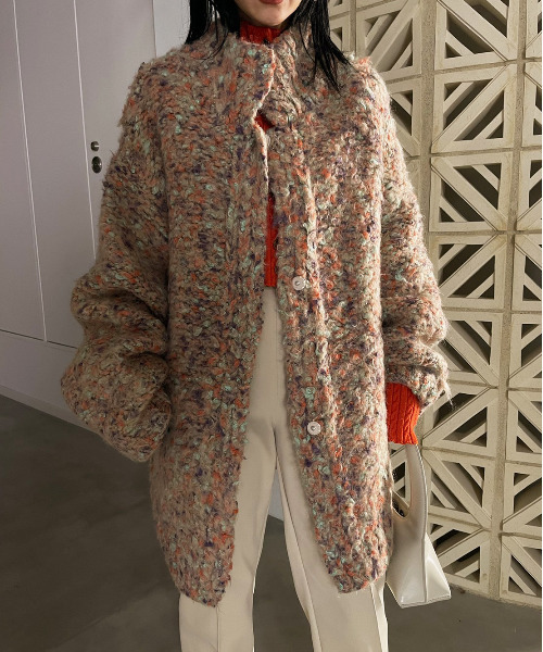 Ameri（アメリ）の「FUNNY YARN KNIT JACKET（その他アウター）」 - WEAR