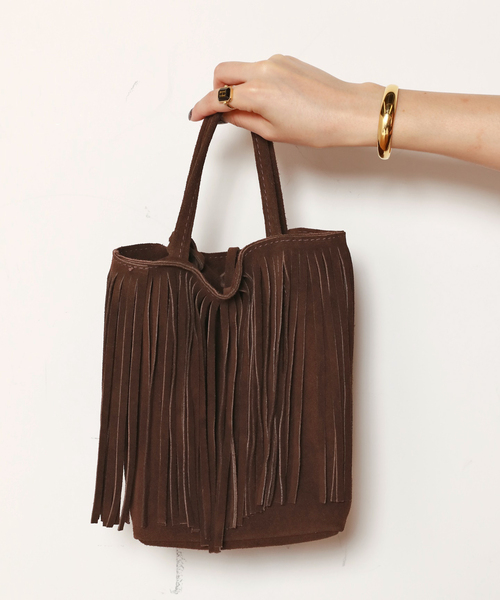 MARLON/マーロン】Suede fringe BAG（ハンドバッグ）｜MARLON FIRENZE
