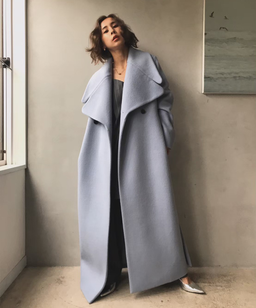 Ameri（アメリ）の「UNDRESSED DAMBO COLLAR LONG COAT（チェスター