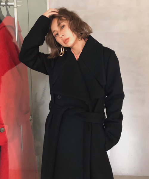 Ameri（アメリ）の「UNDRESSED DAMBO COLLAR LONG COAT（チェスター
