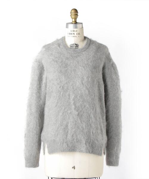 Drawer（ドゥロワー）の「Drawer 7Gカシミヤファークルーネックニット