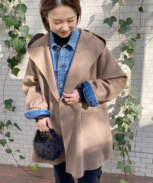 SLOBE IENA（スローブイエナ）の「HAMILTONダブルフェイスフードコート