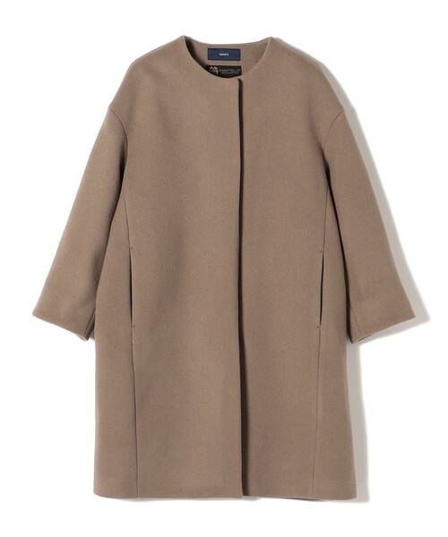 SHIPS（シップス）の「MANTECO ノーカラー ミディコート◇（ノーカラー