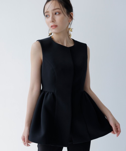 ペプラムフォルムトップス（シャツ/ブラウス）｜anuans（アニュアンス