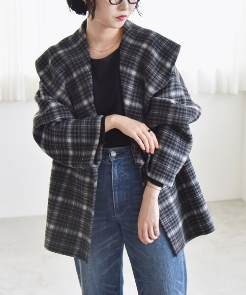 quaranciel: リバー ケープ ショート コート 25AW（その他アウター
