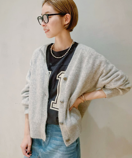 plage（プラージュ）の「Cashmere Mix Fur カーディガン（カーディガン