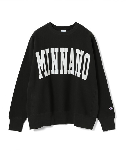 BEAMS（ビームス）の「【別注】Champion × MIN-NANO / ロゴ クルー