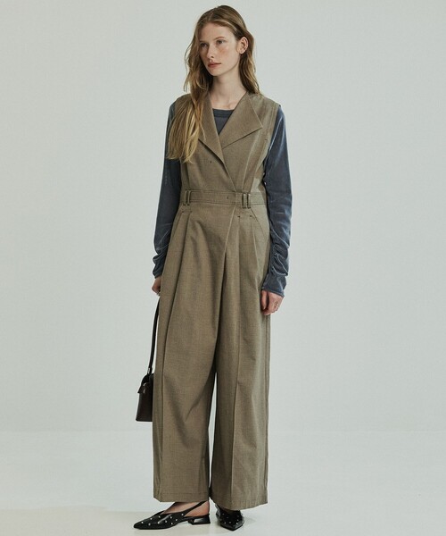 アシメラップオールインワン（つなぎ/オールインワン）｜PUBLIC TOKYO