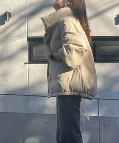 ナイロンナカワタミリタリーリブコート◇（ナイロンジャケット