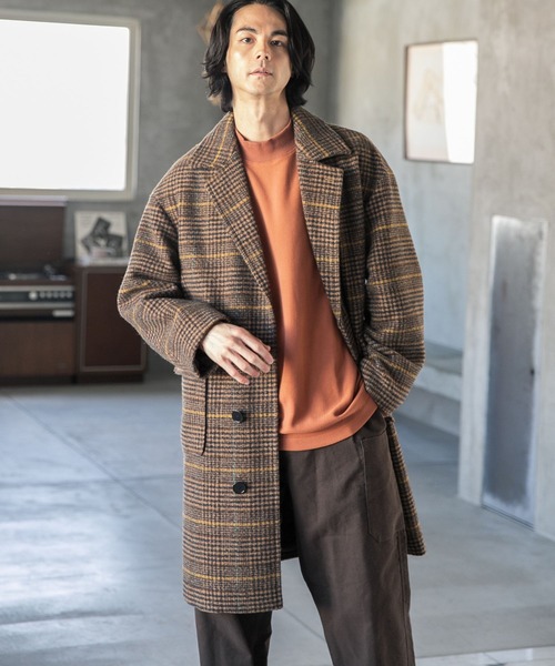 niko and（ニコアンド）の「PEネップ起毛コート（チェスターコート