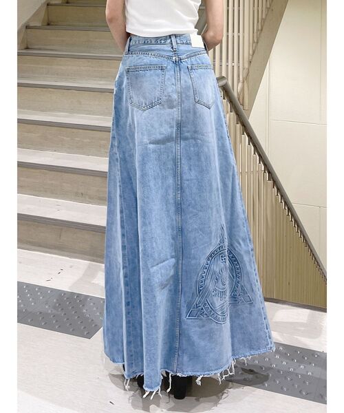 GYDA（ジェイダ）の「【倖田來未コラボ】OVERLAP EMBOSSロングデニム