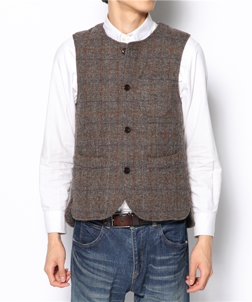 BEAMS（ビームス）の「□BEAMS / ハリスツイードベスト（ベスト）」 - WEAR