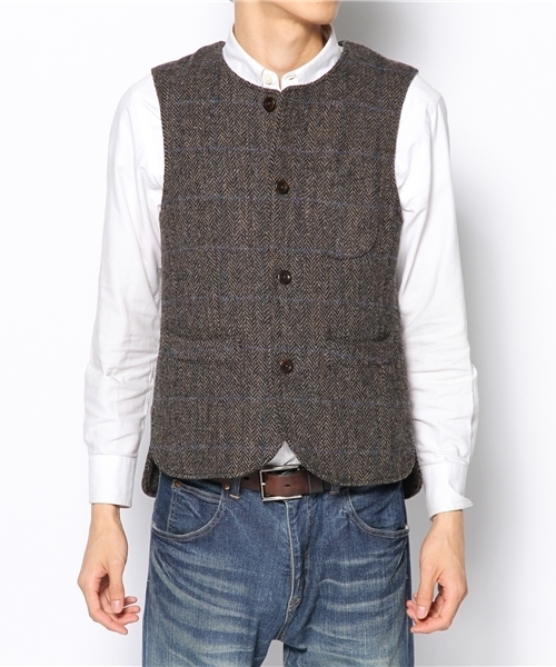 BEAMS（ビームス）の「□BEAMS / ハリスツイードベスト（ベスト）」 - WEAR