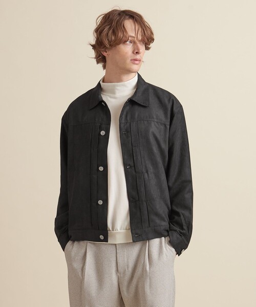 セール】【ZOZO限定】スエードライク トラッカー ジャケット ー